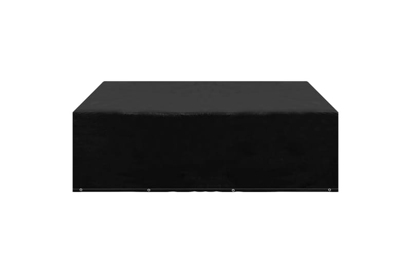 havemøbelovertræk 2 stk. 250x250x70 cm 12 snørehuller - Sort - Havemøbler - Pudeopbevaring & havemøbelovertræk - Betræk havemøbler