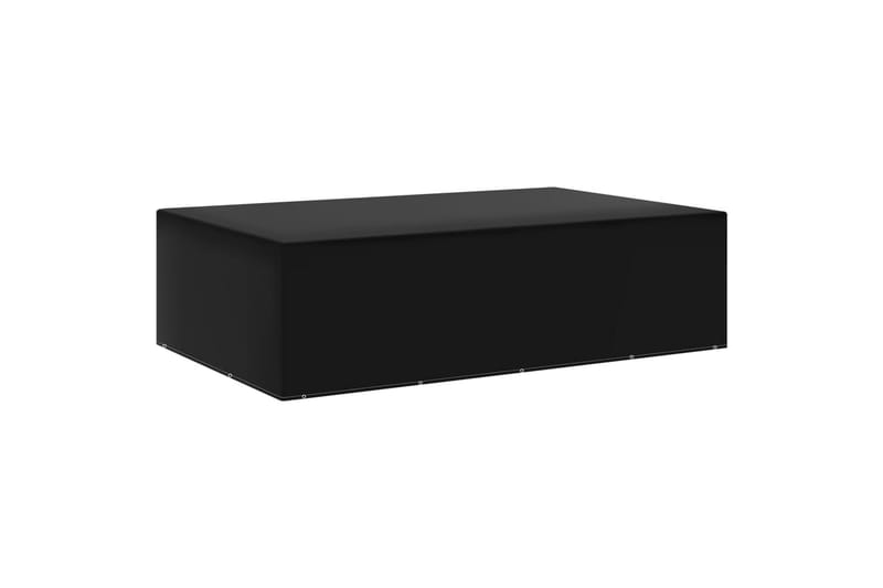 havemøbelovertræk 2 stk. 325x205x90 cm 12 snørehuller - Sort - Havemøbler - Pudeopbevaring & havemøbelovertræk - Betræk havemøbler