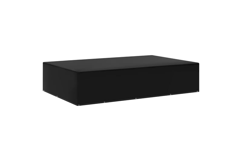 havemøbelovertræk 2 stk. 325x205x90 cm 12 snørehuller - Sort - Havemøbler - Pudeopbevaring & havemøbelovertræk - Betræk havemøbler