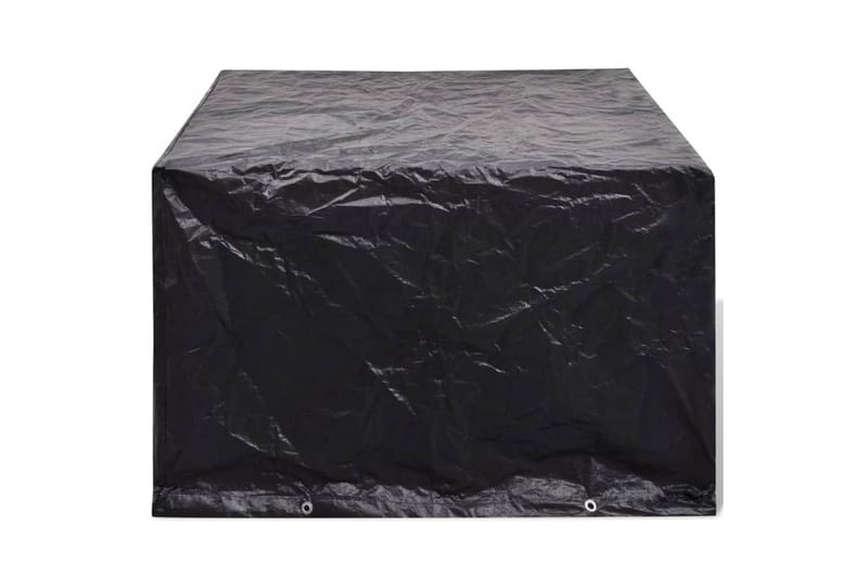 Havemøbelovertræk 2 Stk. 8 Snørehuller 135 X 135 X 90 Cm - Sort - Havemøbler - Pudeopbevaring & havemøbelovertræk - Betræk havemøbler