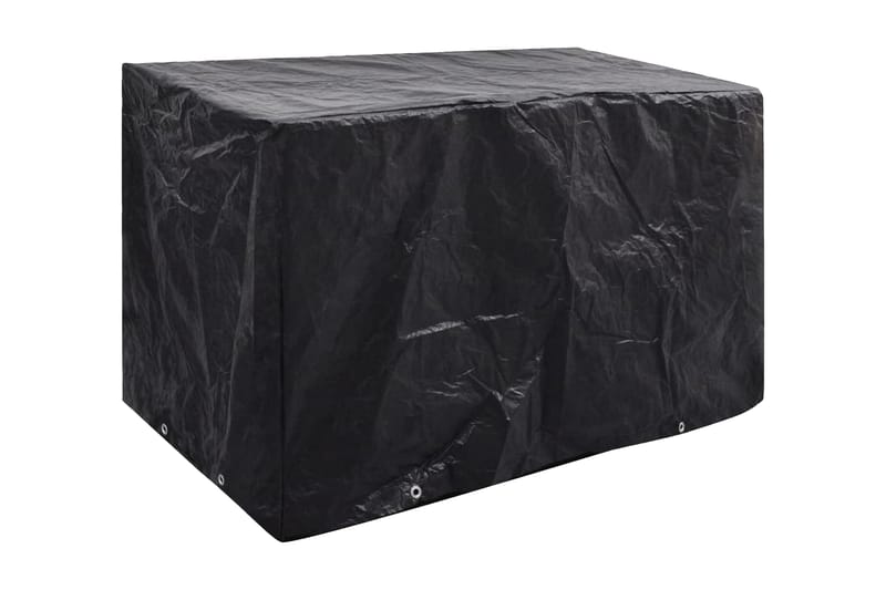 Havemøbelovertræk 2 Stk. 8 Snørehuller 140 X 70 X 90 Cm - Sort - Havemøbler - Pudeopbevaring & havemøbelovertræk - Betræk havemøbler