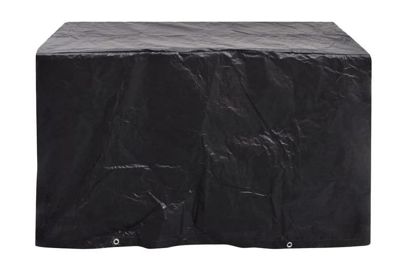 Havemøbelovertræk 2 Stk. 8 Snørehuller 140 X 70 X 90 Cm - Sort - Havemøbler - Pudeopbevaring & havemøbelovertræk - Betræk havemøbler