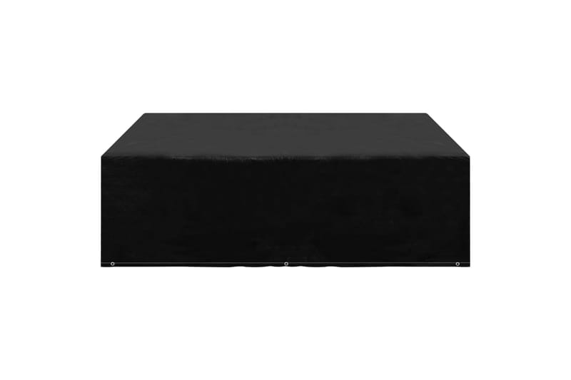 Havemøbelovertræk 8 Snørehuller 200x200x70 cm - Sort - Havemøbler - Pudeopbevaring & havemøbelovertræk - Betræk havemøbler
