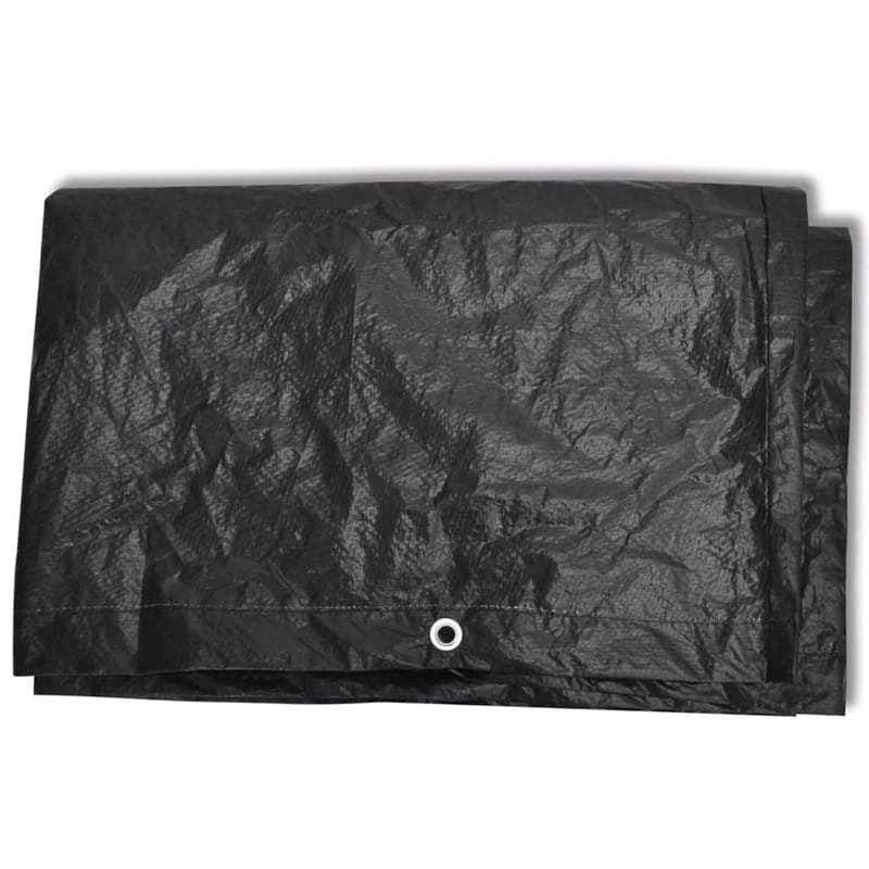 Havemøbelovertræk 8 Snørehuller 250 X 210 X 90 Cm - Sort - Havemøbler - Pudeopbevaring & havemøbelovertræk - Betræk havemøbler