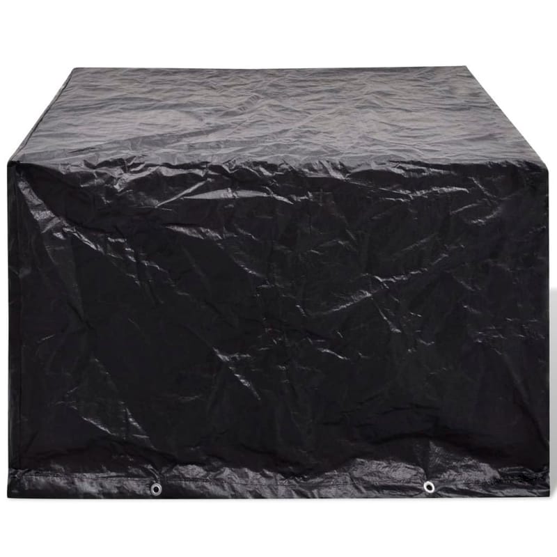 Havemøbelovertræk Med 8 Snørehuller 135 X 135 X 90 Cm - Sort - Havemøbler - Pudeopbevaring & havemøbelovertræk - Betræk havemøbler