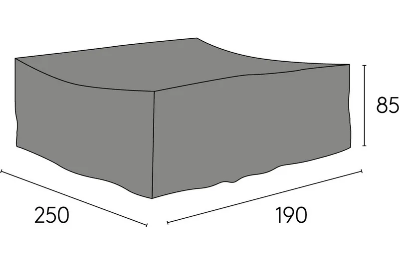 Hillerstorp Eskilstuna Møbelovertræk 190x250 cm Grå, Hillerstorp