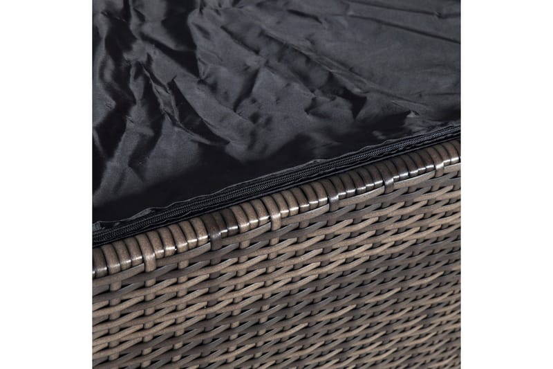 Hyndeboks WICKER 122x52xH62cm brun - Havemøbler - Pudeopbevaring & havemøbelovertræk - Betræk havemøbler
