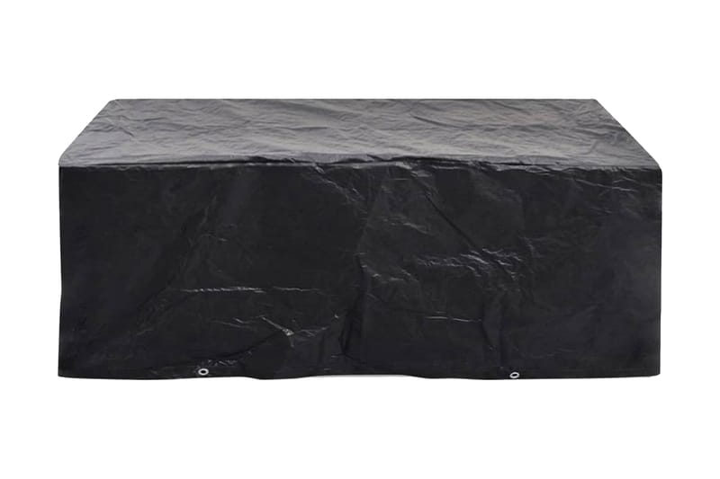 Møbelovertræk 2 Stk. 8 Snørehuller 200 X 160 X 70 Cm - Sort - Havemøbler - Pudeopbevaring & havemøbelovertræk - Betræk havemøbler