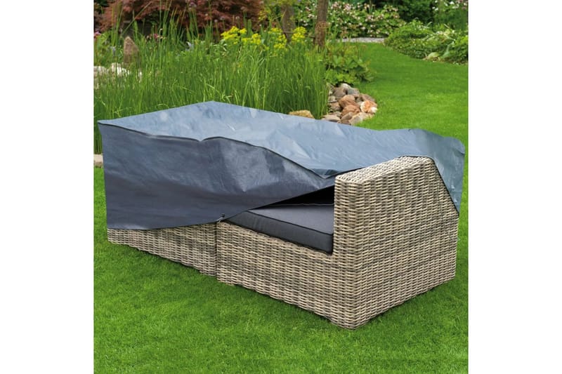 Nature havemøbelovertræk til 2 havestole 170x90x60 cm - Grå - Havemøbler - Pudeopbevaring & havemøbelovertræk - Betræk havemøbler