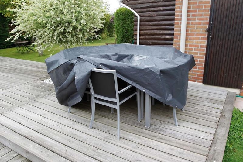 Nature havemøbelovertræk til runde borde 205x205x90 cm - Sort - Havemøbler - Pudeopbevaring & havemøbelovertræk - Betræk havemøbler