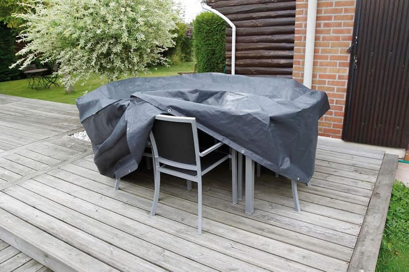 Nature havemøbelovertræk til runde borde 325x325x90 cm - Sort - Havemøbler - Pudeopbevaring & havemøbelovertræk - Betræk havemøbler