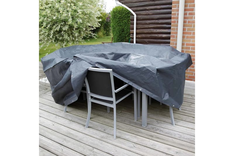 Nature møbelovertræk til rektangulært bord 170x130x70 cm - Grå - Betræk havemøbler