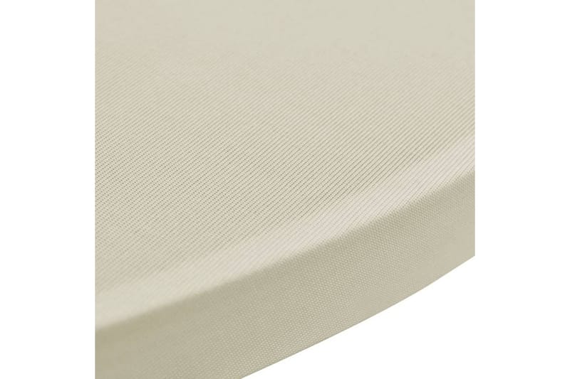 Overtræk til ståbord Ø60 cm 4 stk. cremefarvet stretch - Creme - Havemøbler - Pudeopbevaring & havemøbelovertræk - Betræk havemøbler