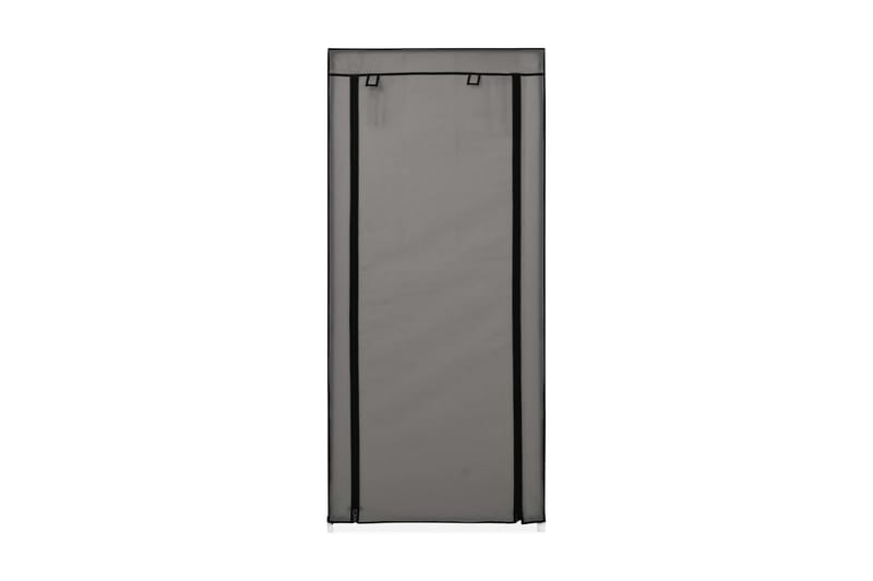 Skoskab Med Overtræk 58 X 28 X 106 Cm Stof Grå - Grå - Havemøbler - Pudeopbevaring & havemøbelovertræk - Betræk havemøbler
