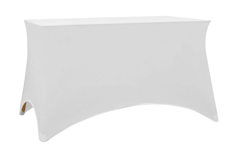 stræk-bordbetræk 2 styk 243x76x74 cm hvid - Hvid - Havemøbler - Pudeopbevaring & havemøbelovertræk - Betræk havemøbler