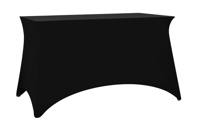 stræk-bordbetræk 2 styk 243x76x74 cm sort - Sort - Betræk havemøbler