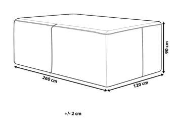Viareggio Regnovertræk 120 | 260 cm - Grå - Havemøbler - Pudeopbevaring & havemøbelovertræk - Betræk havemøbler