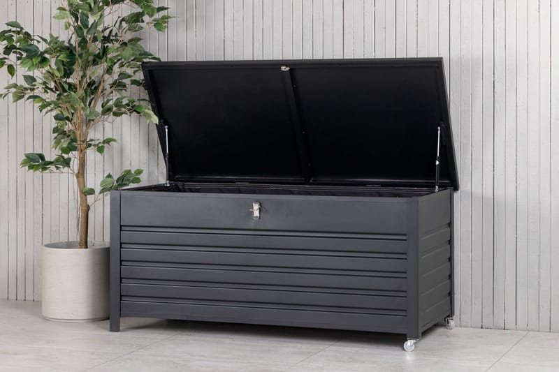 Elsa Hyndeboks 130x60 cm - Sort - Havemøbler - Pudeopbevaring & havemøbelovertræk - Hyndeboks