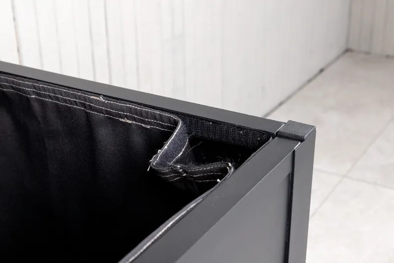 Elsa Hyndeboks 130x60 cm - Sort - Havemøbler - Pudeopbevaring & havemøbelovertræk - Hyndeboks