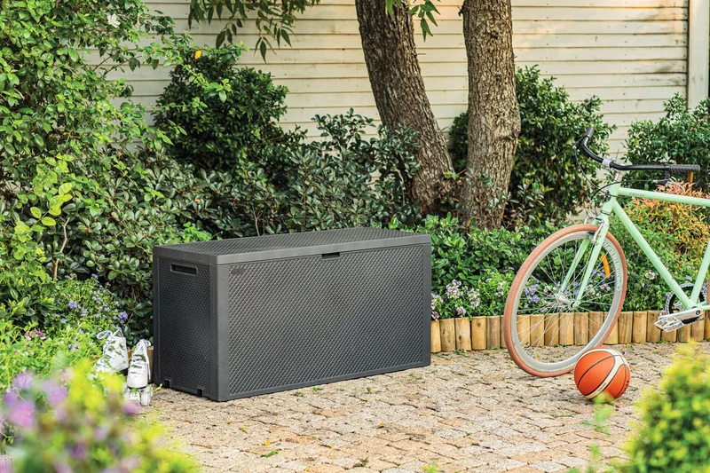 Emila Hyndeboks - Antracit - Havemøbler - Pudeopbevaring & havemøbelovertræk - Hyndeboks