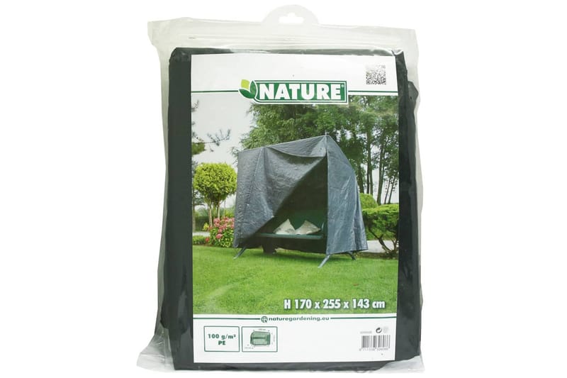 Nature havemøbelovertræk til havegynge 255x170x143 cm - Grå - Havemøbler - Pudeopbevaring & havemøbelovertræk - Hængesofacover