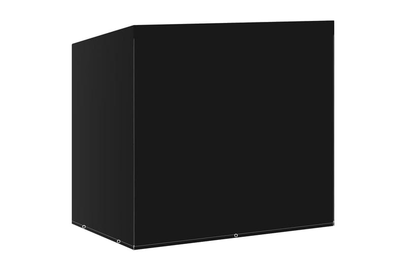 overtræk til gyngebænk 2 stk. 135x105x175 cm 6 snørehuller - Sort - Havemøbler - Pudeopbevaring & havemøbelovertræk - Hængesofacover