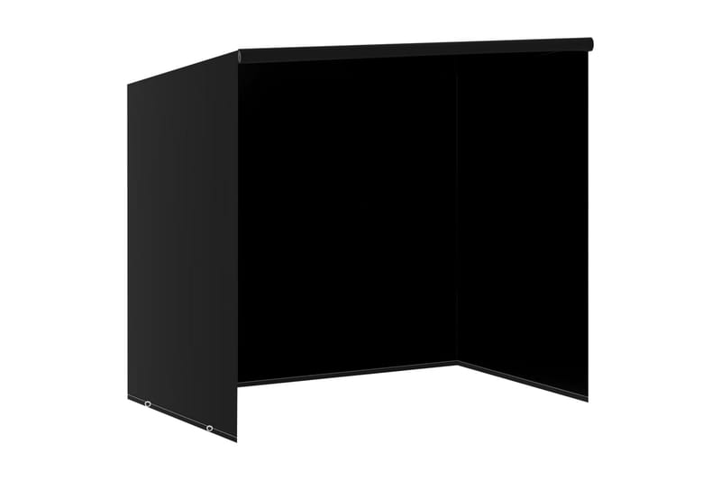 overtræk til gyngebænk 2 stk. 135x105x175 cm 6 snørehuller - Sort - Havemøbler - Pudeopbevaring & havemøbelovertræk - Hængesofacover