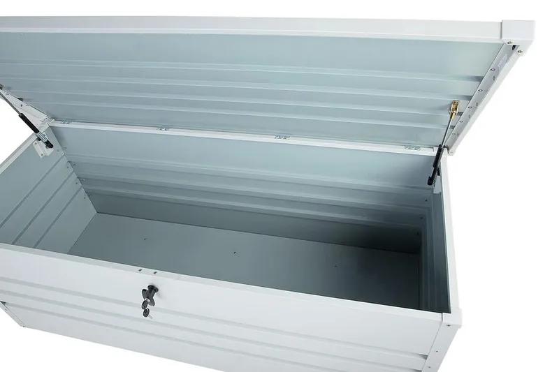 Cebrosa pudebox 165 cm - Hvid - Havemøbler - Pudeopbevaring & havemøbelovertræk - Hyndeboks