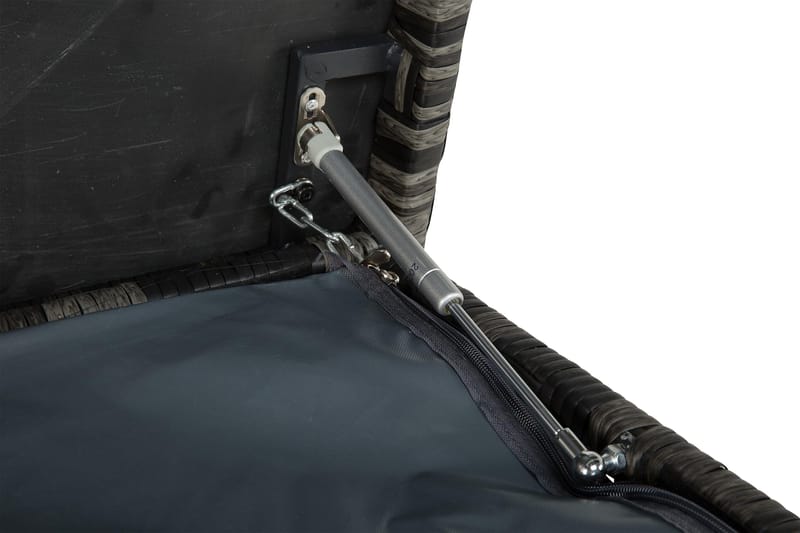 Gigant vandtæt hyndeboks XL til udendørs brug – Opbevaringskasse i polyrattan (B150xD90xH101 cm) - Grå - Havemøbler - Pudeopbevaring & havemøbelovertræk - Hyndeboks