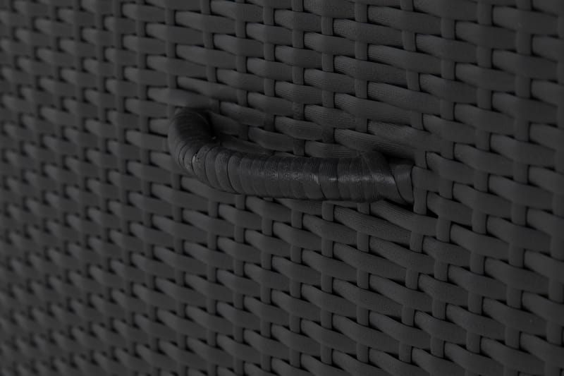 Gigant vandtæt hyndeboks XL til udendørs brug – Opbevaringskasse i polyrattan (B150xD90xH101 cm) - Sort - Havemøbler - Pudeopbevaring & havemøbelovertræk - Hyndeboks