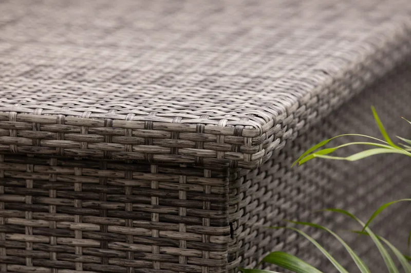 Gigant vandtæt hyndeboks XL til udendørs brug – Opbevaringskasse i polyrattan (B150xD90xH101 cm) - Grå - Havemøbler - Pudeopbevaring & havemøbelovertræk - Hyndeboks