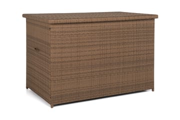 Gigant vandtæt hyndeboks XL til udendørs brug – Opbevaringskasse i polyrattan (B150xD90xH101 cm)