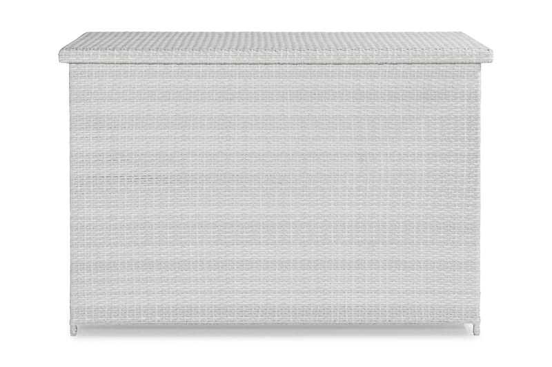 Gigant vandtæt hyndeboks XL til udendørs brug – Opbevaringskasse i polyrattan (B150xD90xH101 cm) - Hvid - Havemøbler - Pudeopbevaring & havemøbelovertræk - Hyndeboks