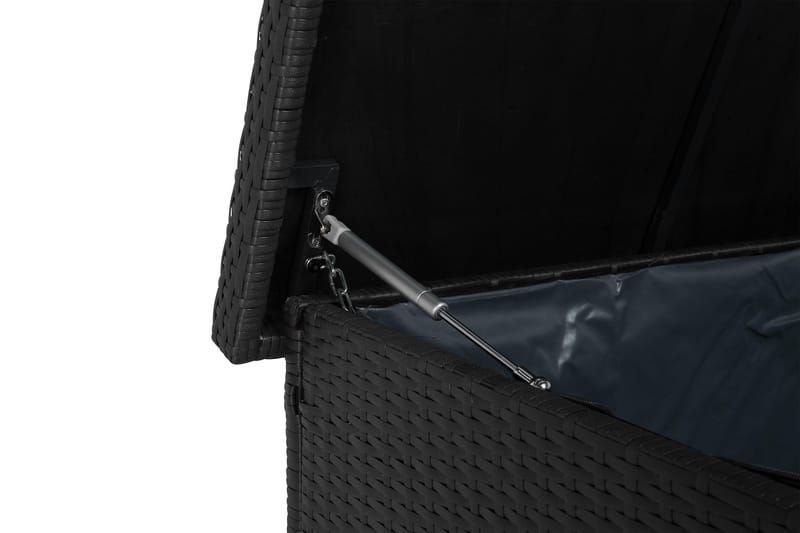 Gigant vandtæt hyndeboks XL til udendørs brug – Opbevaringskasse i polyrattan (B150xD90xH101 cm) - Sort - Havemøbler - Pudeopbevaring & havemøbelovertræk - Hyndeboks