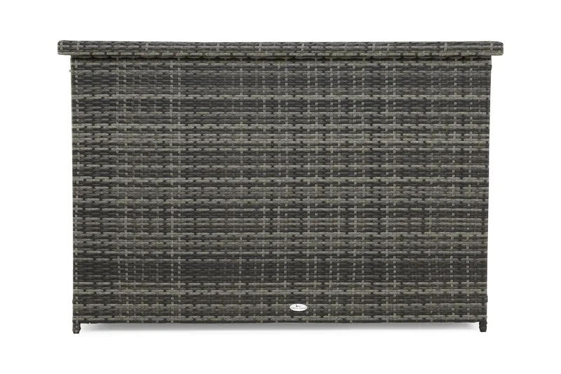 Gigant vandtæt hyndeboks XL til udendørs brug – Opbevaringskasse i polyrattan (B150xD90xH101 cm) - Grå - Havemøbler - Pudeopbevaring & havemøbelovertræk - Hyndeboks