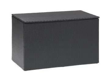 Hillerstorp Boston Hyndeboks XL 136x78 cm - Kunstflet/Grå/Sort - Havemøbler - Pudeopbevaring & havemøbelovertræk - Hyndeboks