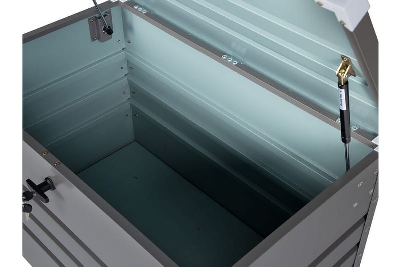 Hyndeboks 132 x 62 cm grå CEBROSA - Grå - Havemøbler - Pudeopbevaring & havemøbelovertræk - Hyndeboks