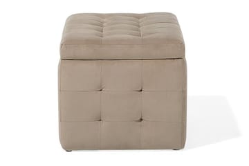 Michigan Dynbo | 42 | 72 | 40 cm - Brun - Møbler - Stole & lænestole - Taburet & skammel - Puf - Chesterfield puf