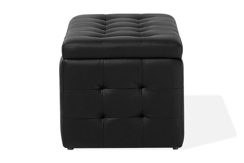 Michigan Dynbo | 42 | 72 | 40 cm - Sort - Møbler - Stole & lænestole - Taburet & skammel - Puf - Chesterfield puf