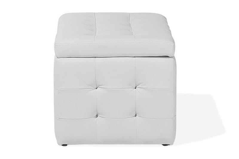 Michigan Opbevaringsboks | 42 | 72 | 40 cm - Hvid - Møbler - Stole & lænestole - Taburet & skammel - Puf - Chesterfield puf