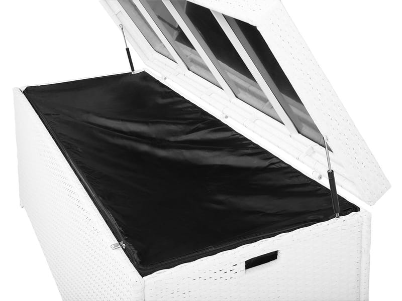 Modena hynder 158 cm - Hvid - Havemøbler - Pudeopbevaring & havemøbelovertræk - Hyndeboks