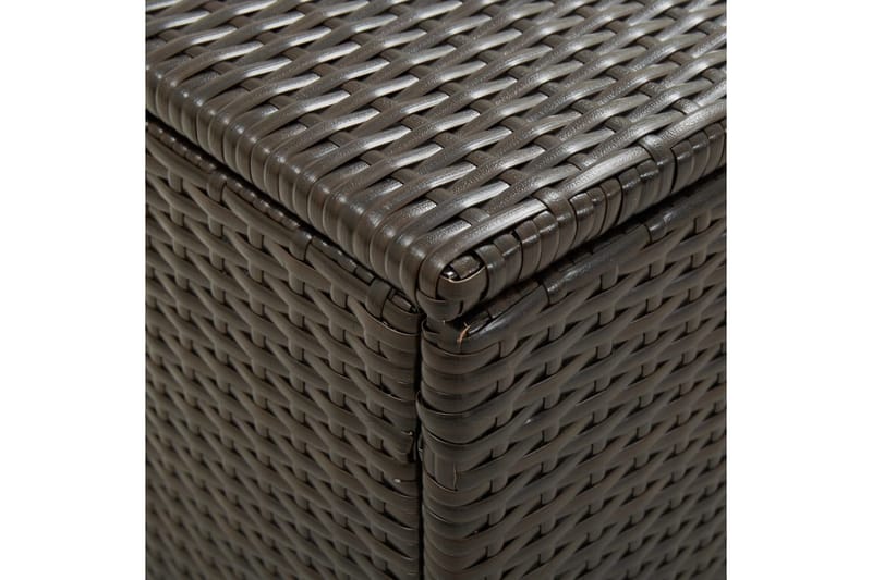 Opbevaringskasse til haven 100 x 50 x 50 cm polyrattan brun - Brun - Havemøbler - Pudeopbevaring & havemøbelovertræk - Hyndeboks