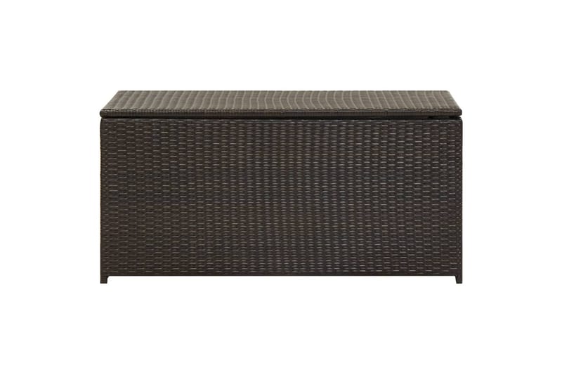 Opbevaringskasse til haven 100 x 50 x 50 cm polyrattan brun - Brun - Havemøbler - Pudeopbevaring & havemøbelovertræk - Hyndeboks
