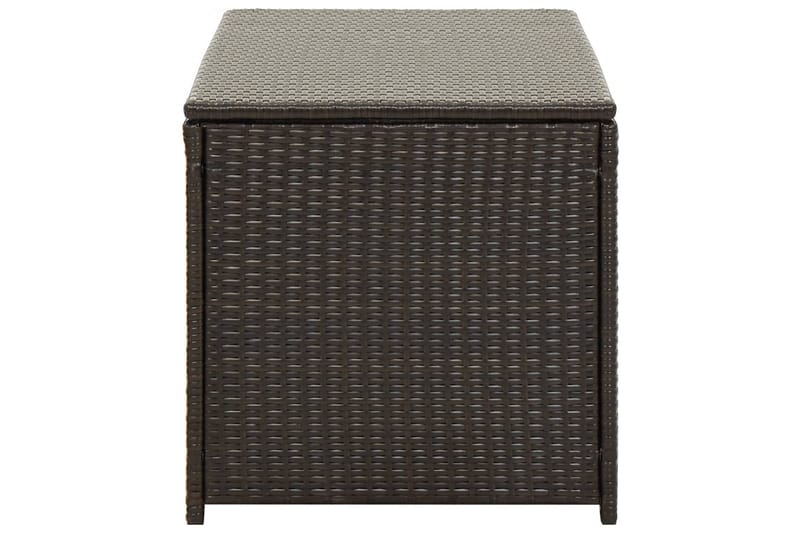 Opbevaringskasse til haven 100 x 50 x 50 cm polyrattan brun - Brun - Havemøbler - Pudeopbevaring & havemøbelovertræk - Hyndeboks