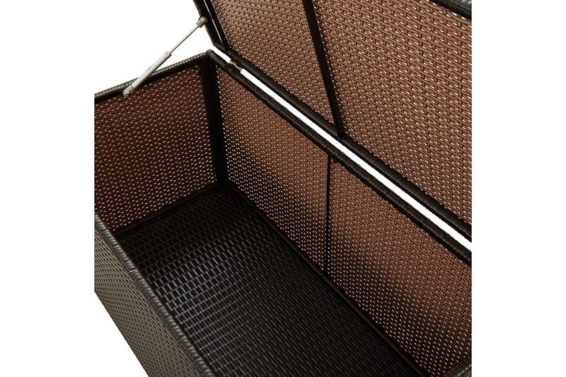 Opbevaringskasse til haven 100 x 50 x 50 cm polyrattan brun - Brun - Havemøbler - Pudeopbevaring & havemøbelovertræk - Hyndeboks