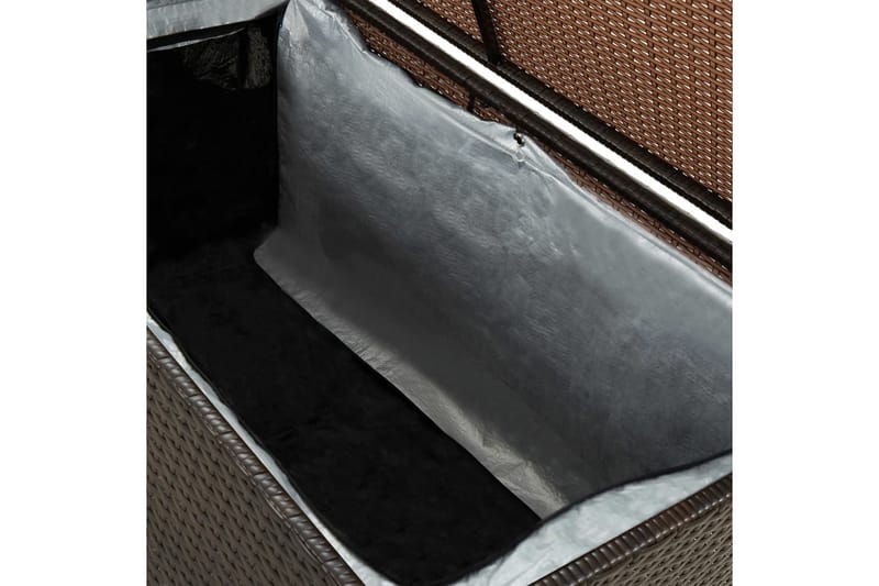 Opbevaringskasse til haven 100 x 50 x 50 cm polyrattan brun - Brun - Havemøbler - Pudeopbevaring & havemøbelovertræk - Hyndeboks