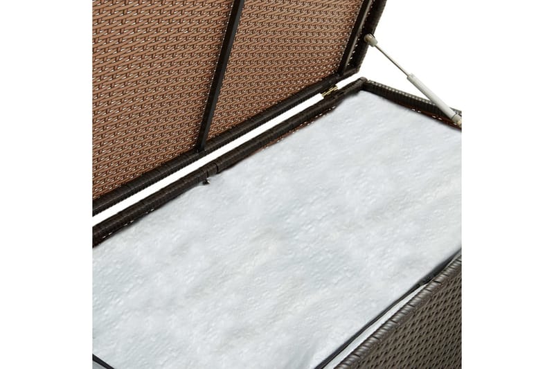 Opbevaringskasse til haven 100 x 50 x 50 cm polyrattan brun - Brun - Havemøbler - Pudeopbevaring & havemøbelovertræk - Hyndeboks