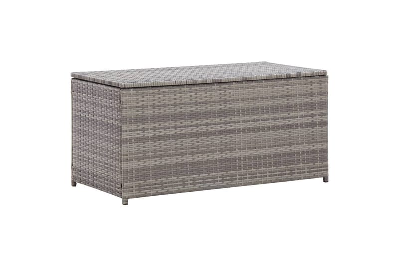 Opbevaringskasse Til Haven 100x50x50 cm Polyrattan Grå - Grå - Havemøbler - Pudeopbevaring & havemøbelovertræk - Hyndeboks