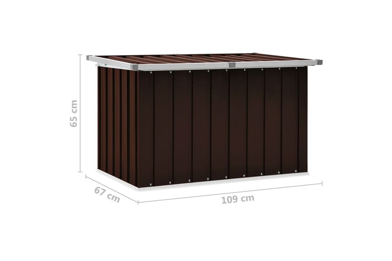 Opbevaringskasse Til Haven 109X67X65 cm Brun - Havemøbler - Pudeopbevaring & havemøbelovertræk - Hyndeboks