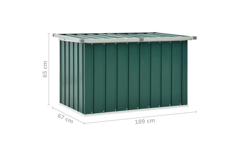 Opbevaringskasse Til Haven 109X67X65 cm Grön - Havemøbler - Pudeopbevaring & havemøbelovertræk - Hyndeboks